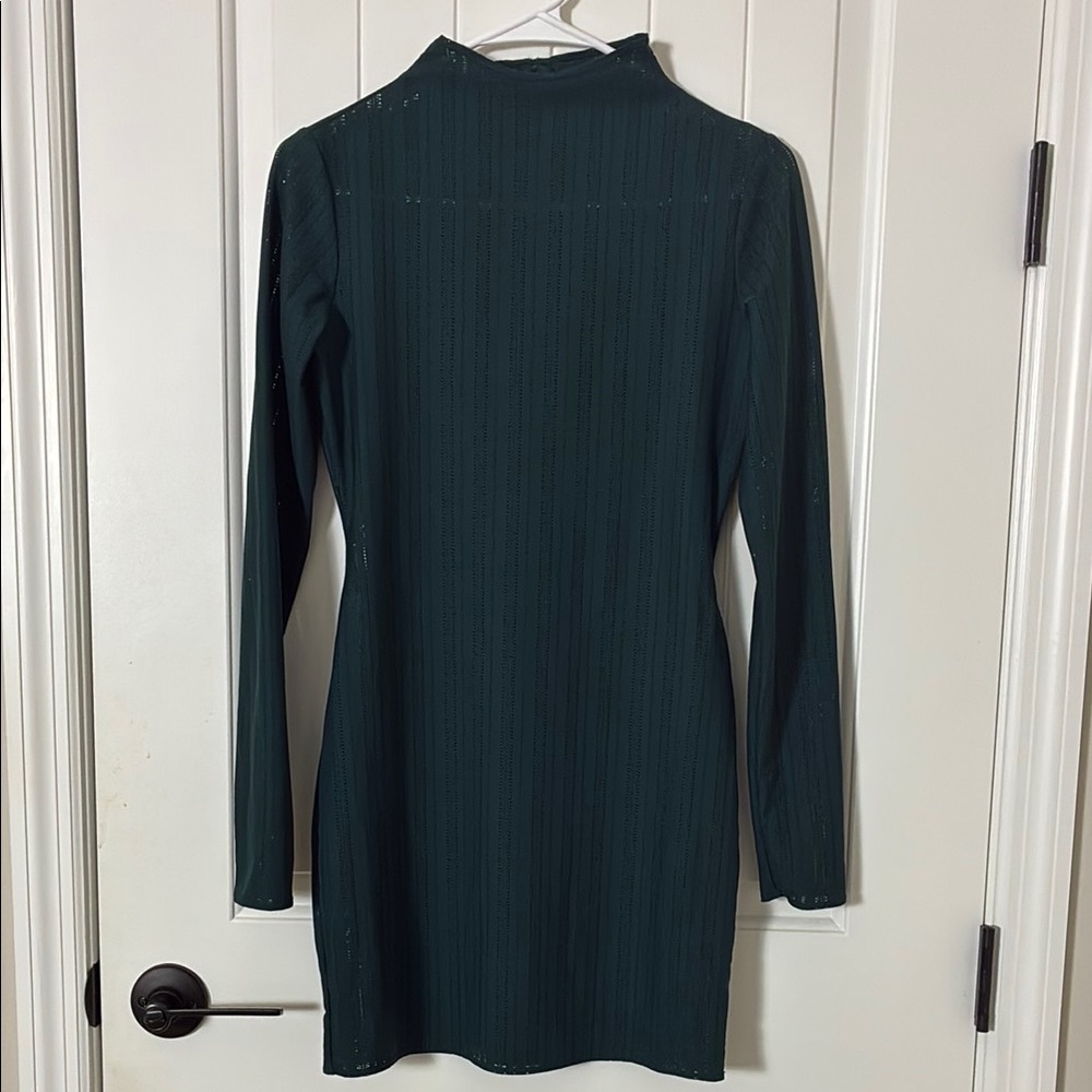 ALO Green Bodycon Long Sleeve Dress